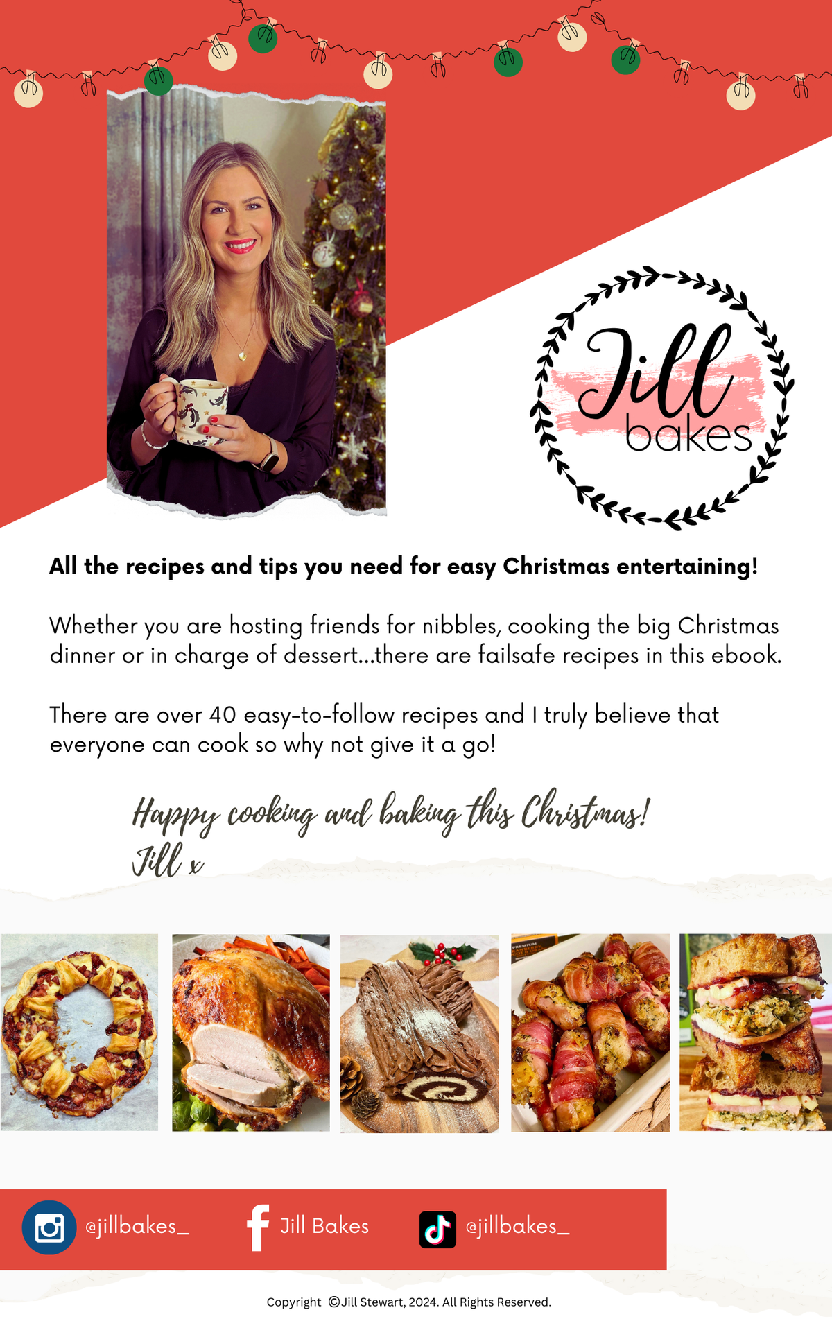 Jill Bakes Easy Christmas Recipe Digital Ebook