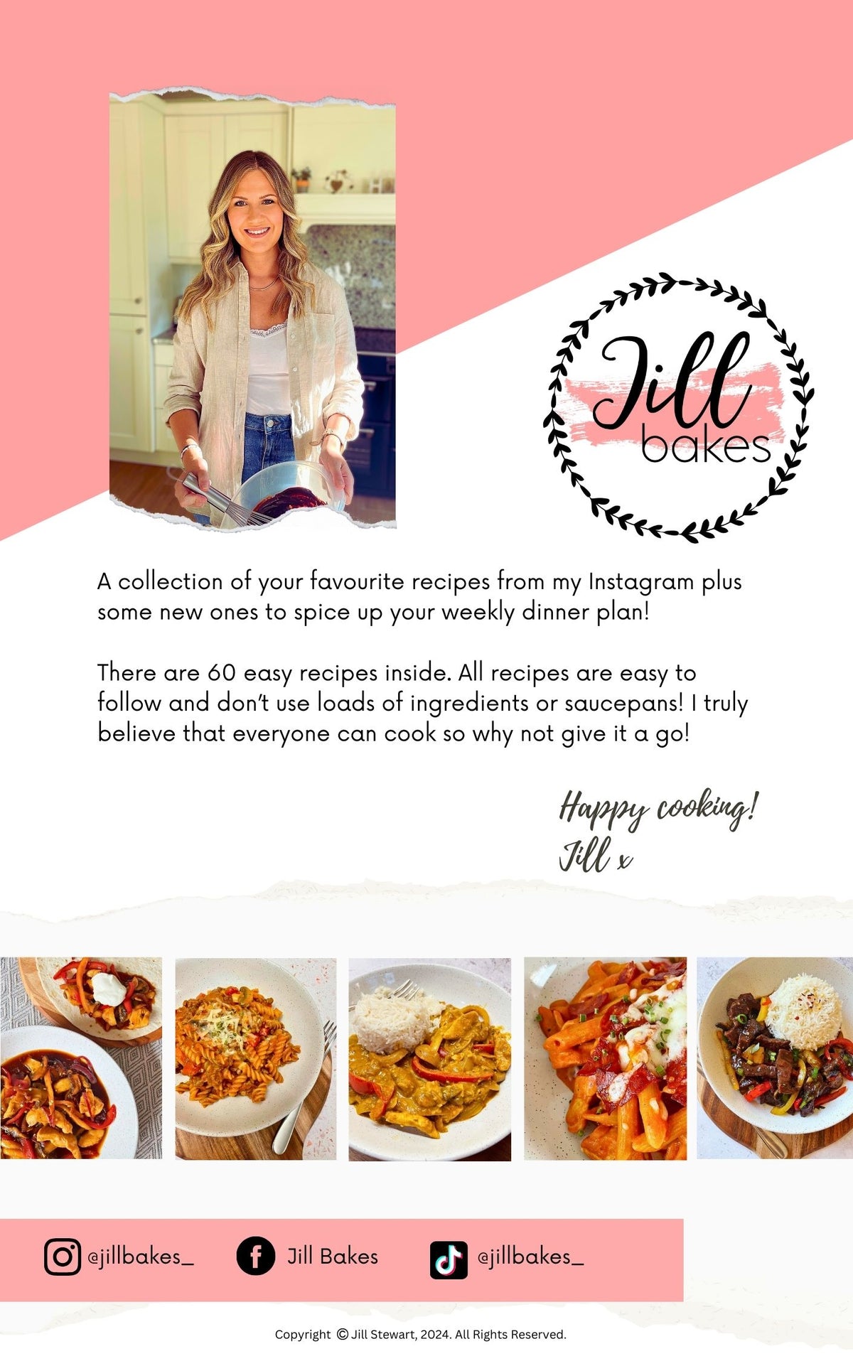 Jill Bakes Easy Meals Digital Recipe Ebook